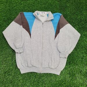 Vintage 80s ADIDAS Track Jacket Medium 23x26 Baggy Tri-Color